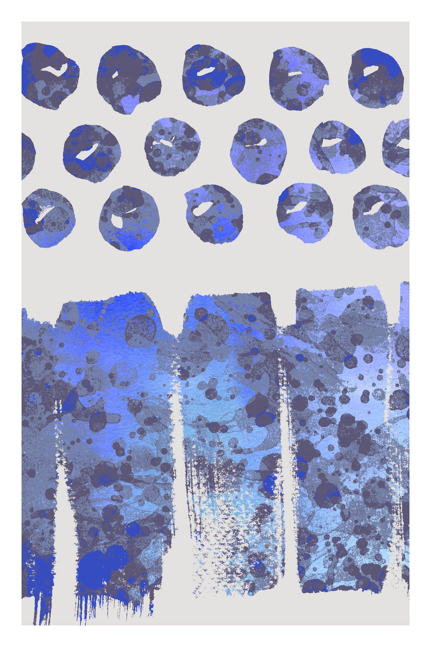 SPLATTER DOTS - Blue