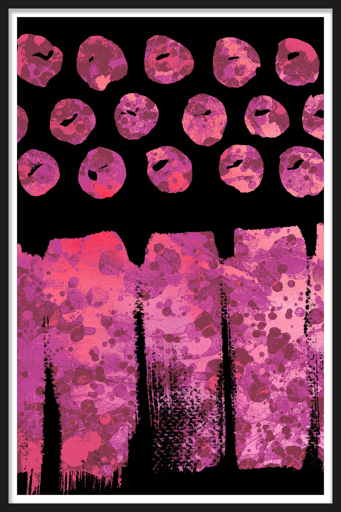 SPLATTER DOTS- Pink