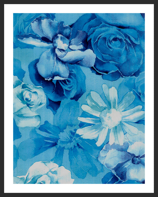 WATERCOLOR POSIES - Cerulean