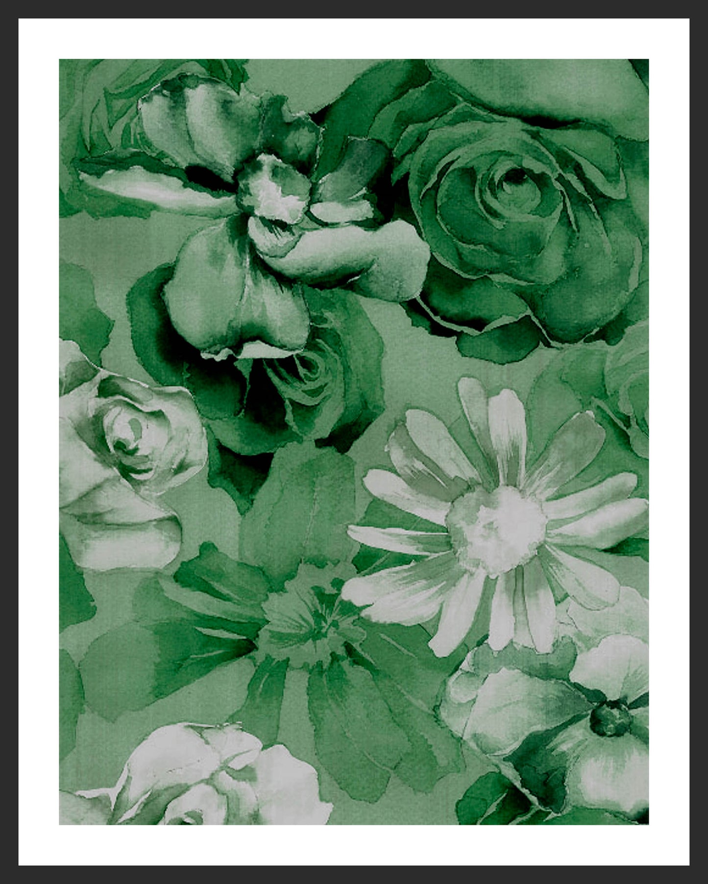 WATERCOLOR POSIES - Spring Green