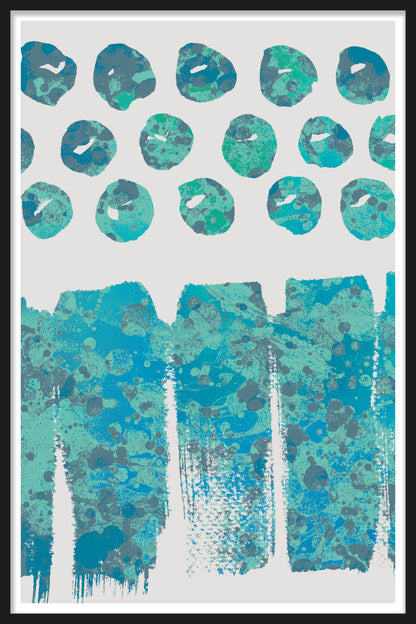 SPLATTER DOTS - Aqua