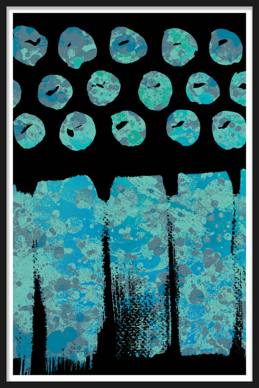 SPLATTER DOTS - Aqua