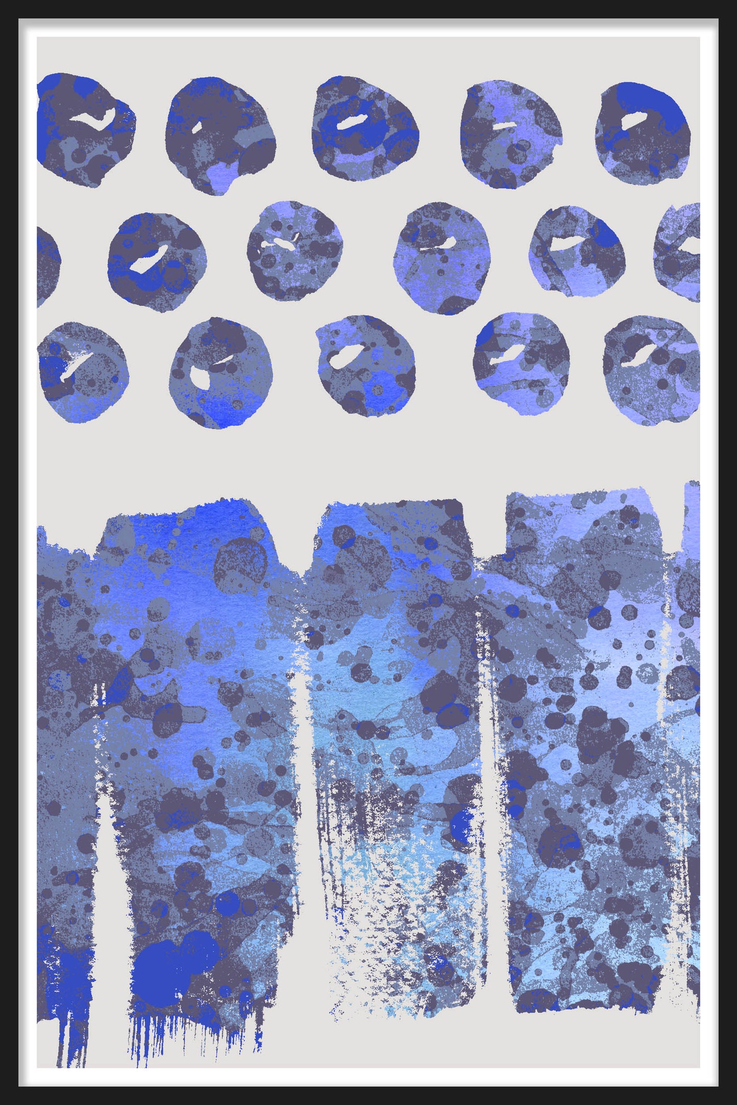 SPLATTER DOTS - Blue