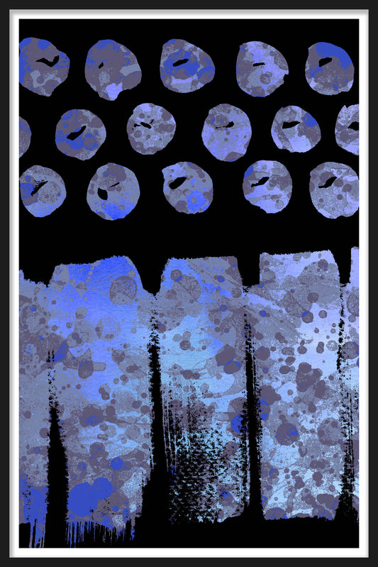 SPLATTER DOTS - Blue
