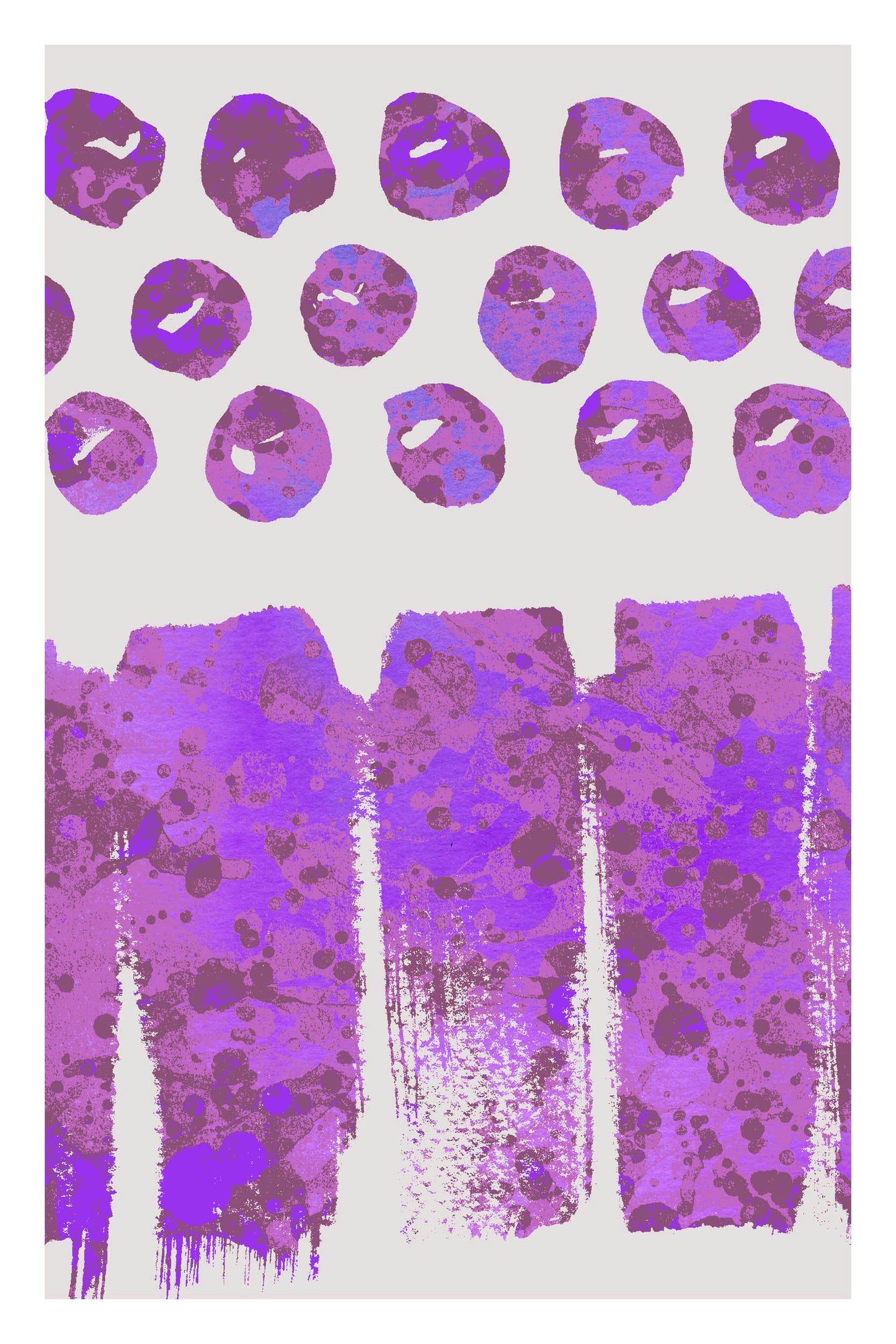 SPLATTER DOTS - Mauve