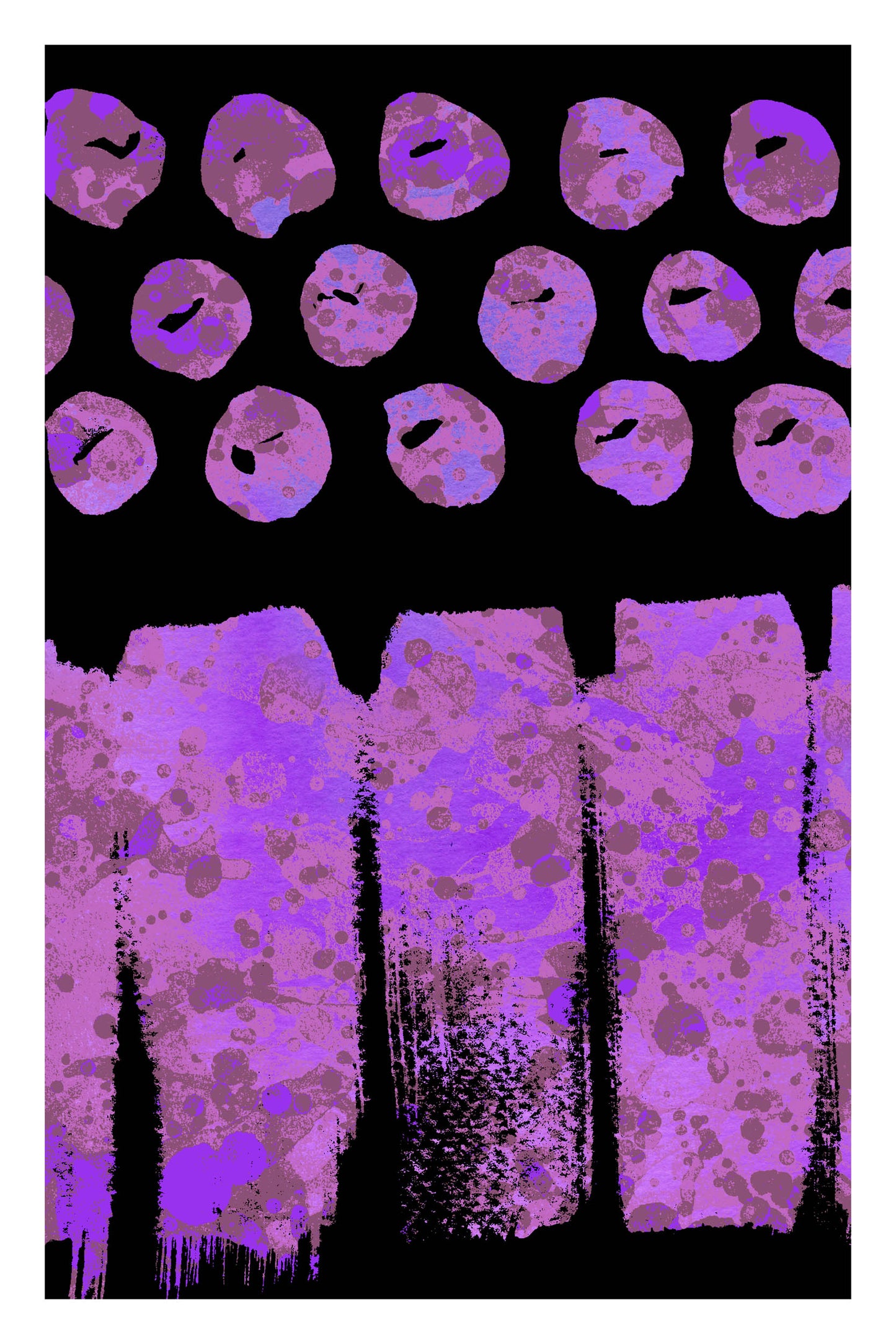 SPLATTER DOTS - Mauve