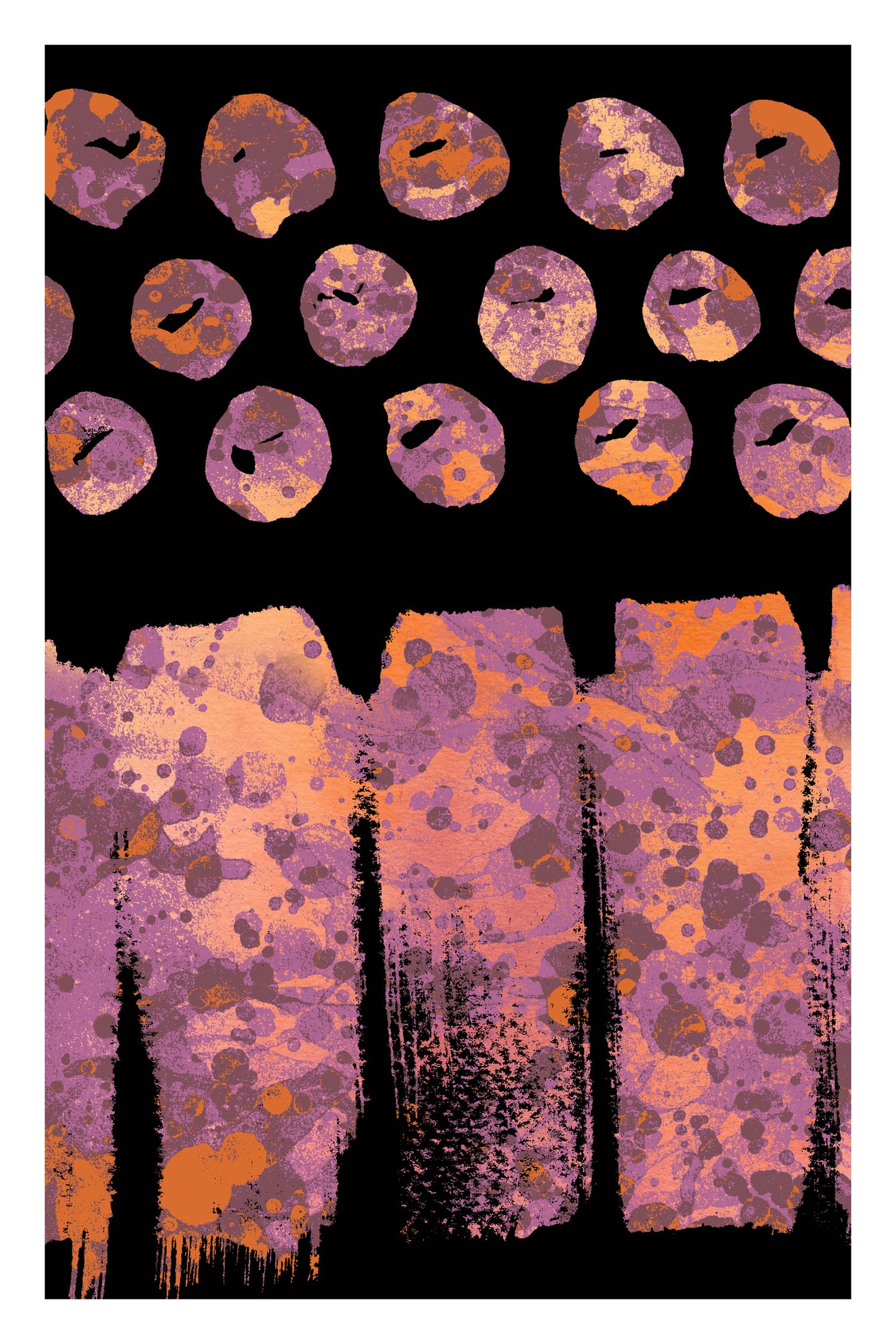 SPLATTER DOTS - Peach
