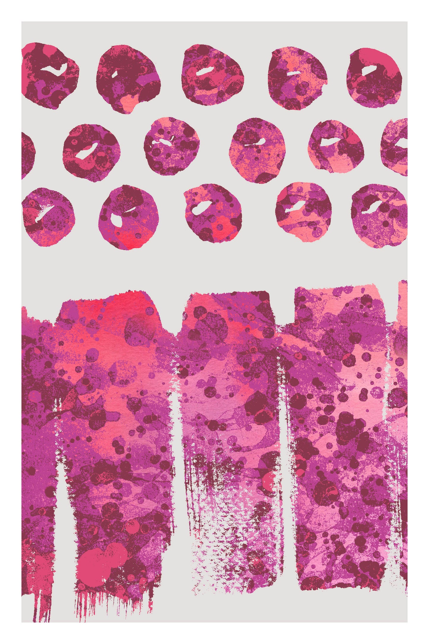 SPLATTER DOTS- Pink